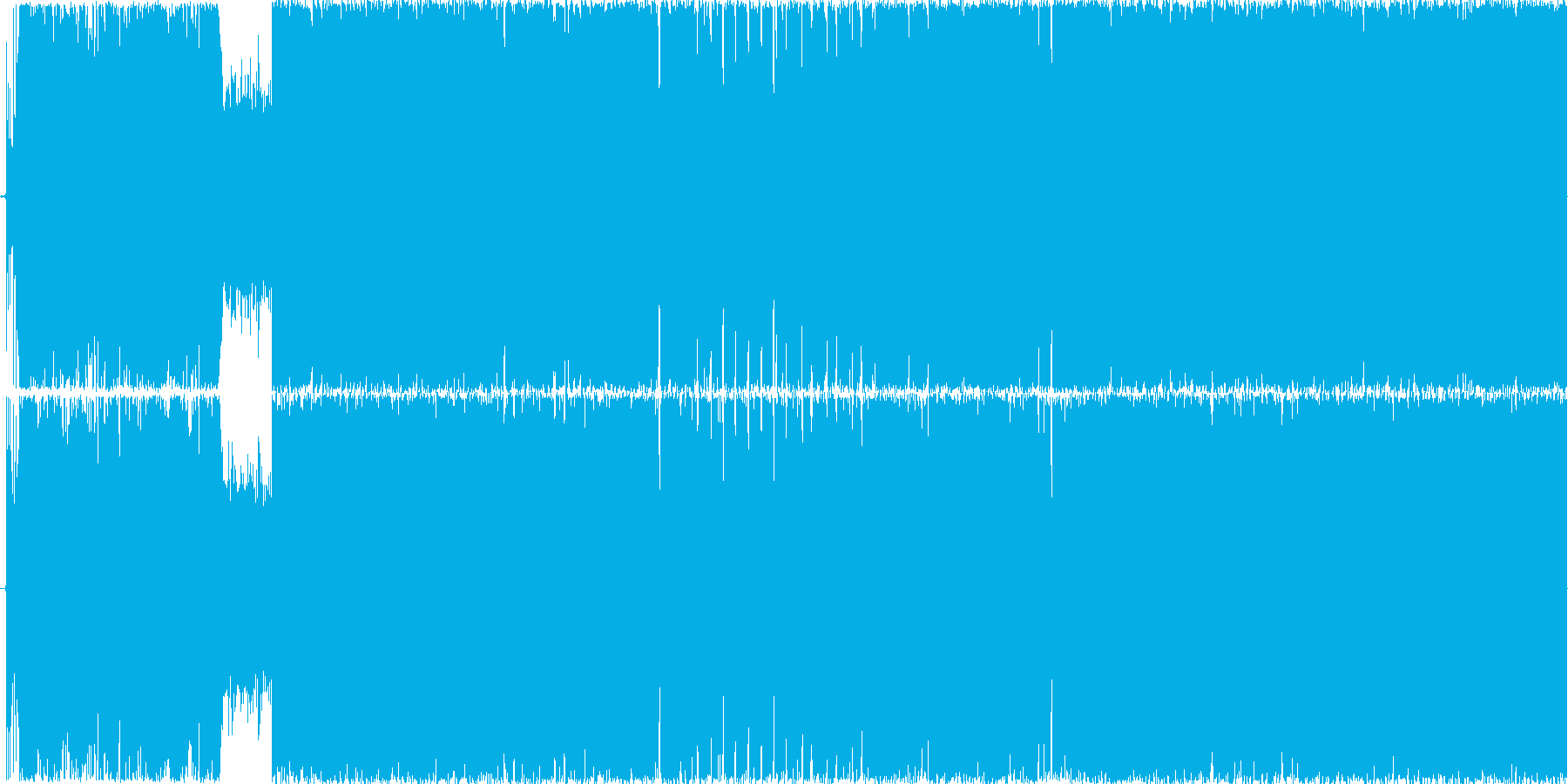 戦闘系ロック200BPM ループ用の再生済みの波形