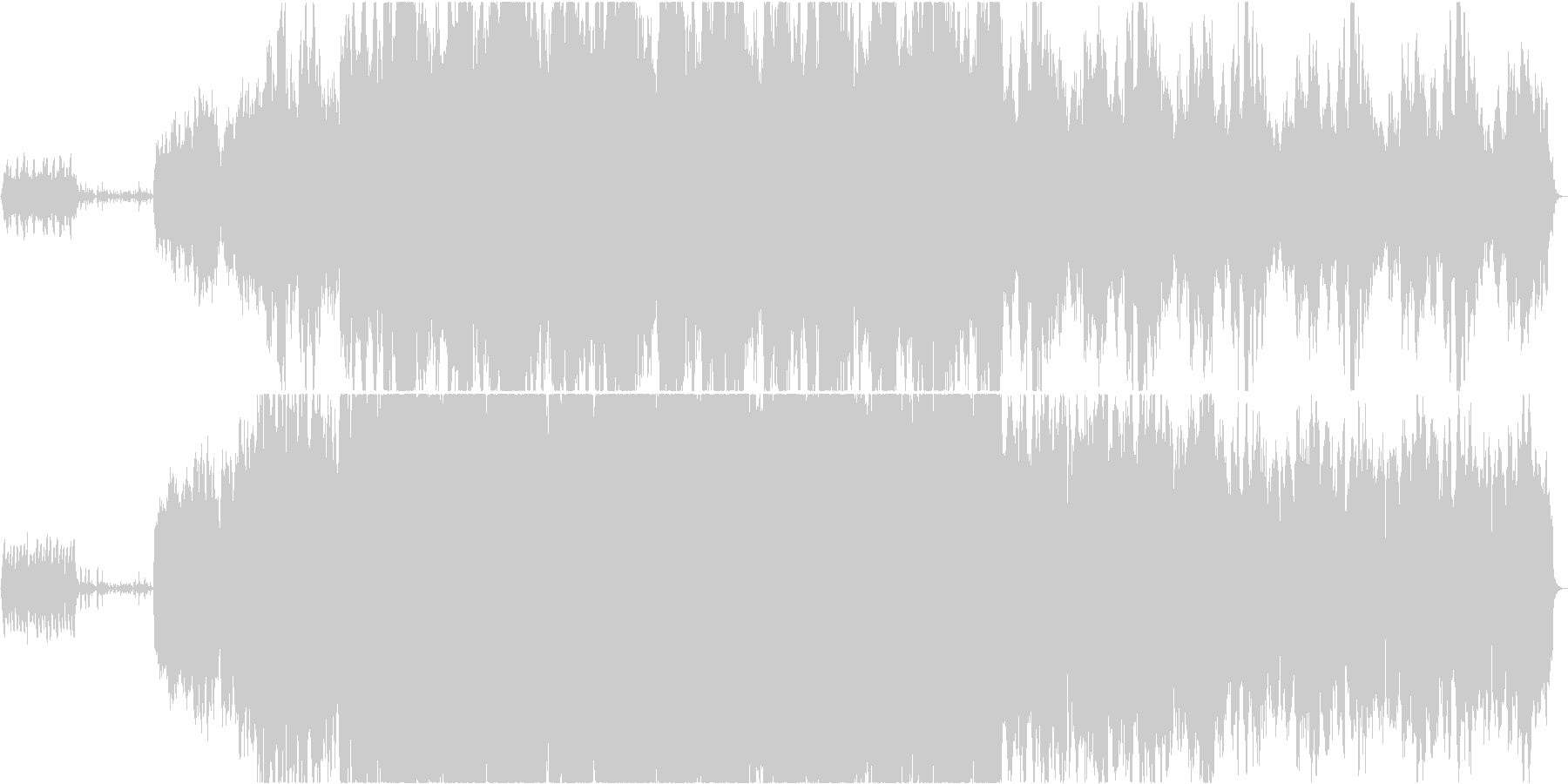 たゆやかな曲。の未再生の波形