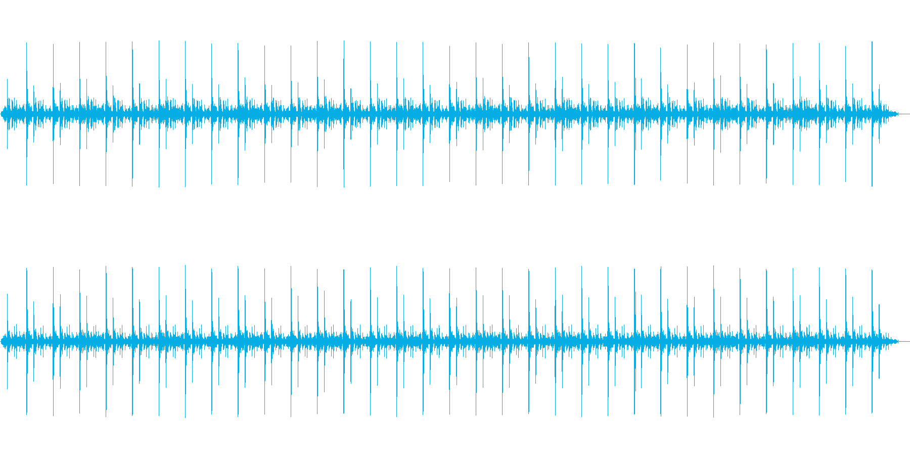 バネを作る機械の動作音01の再生済みの波形