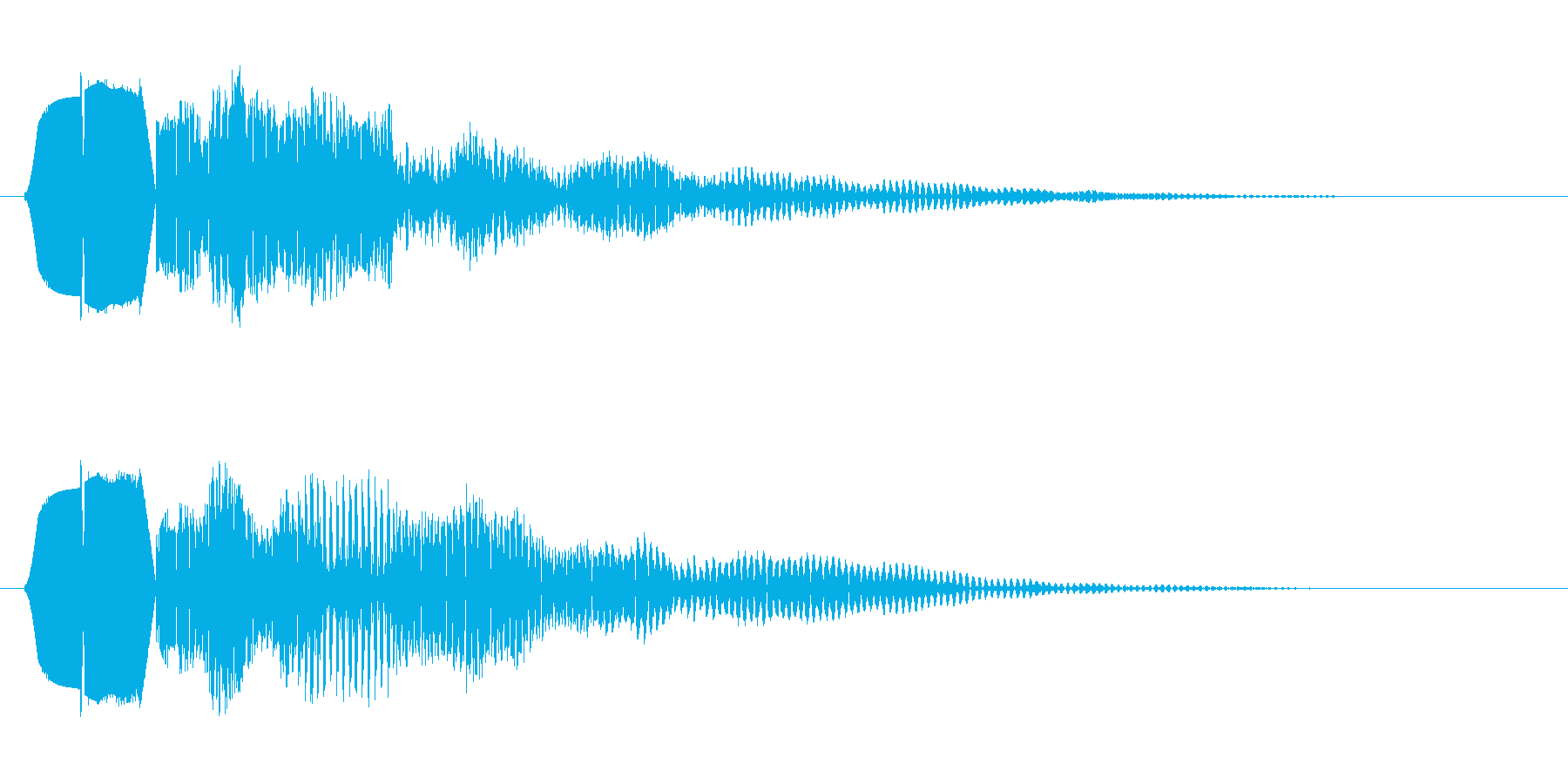 ピボッ(プッシュ音)の再生済みの波形