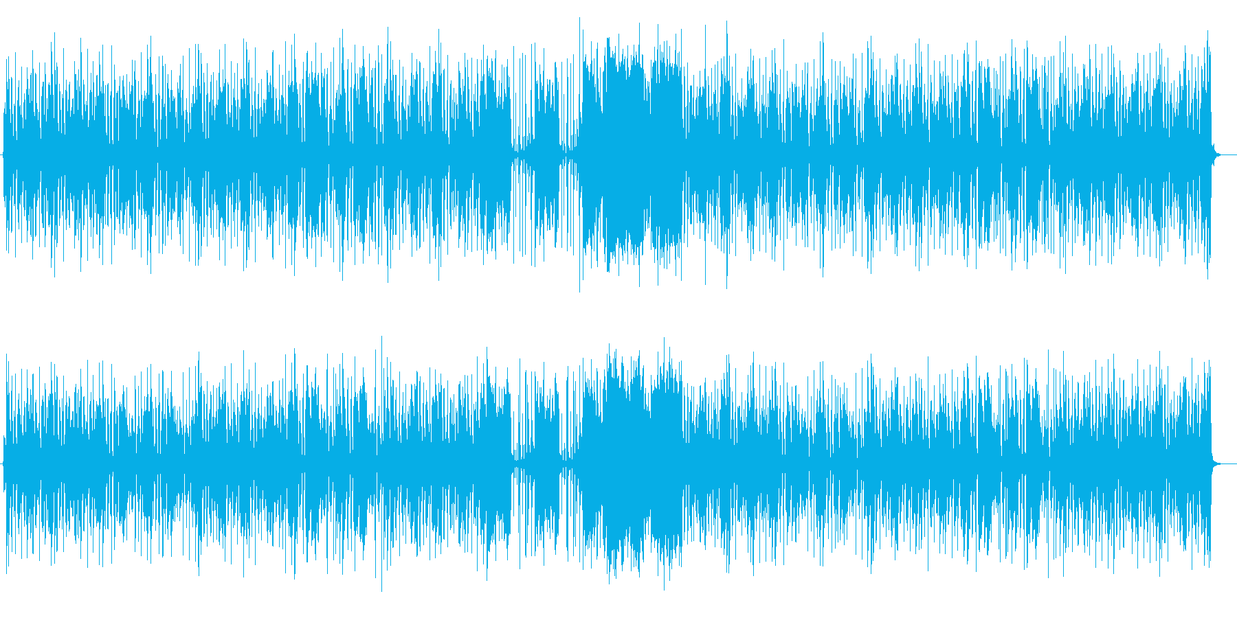 ポップな童謡風リラクゼーション音楽の再生済みの波形