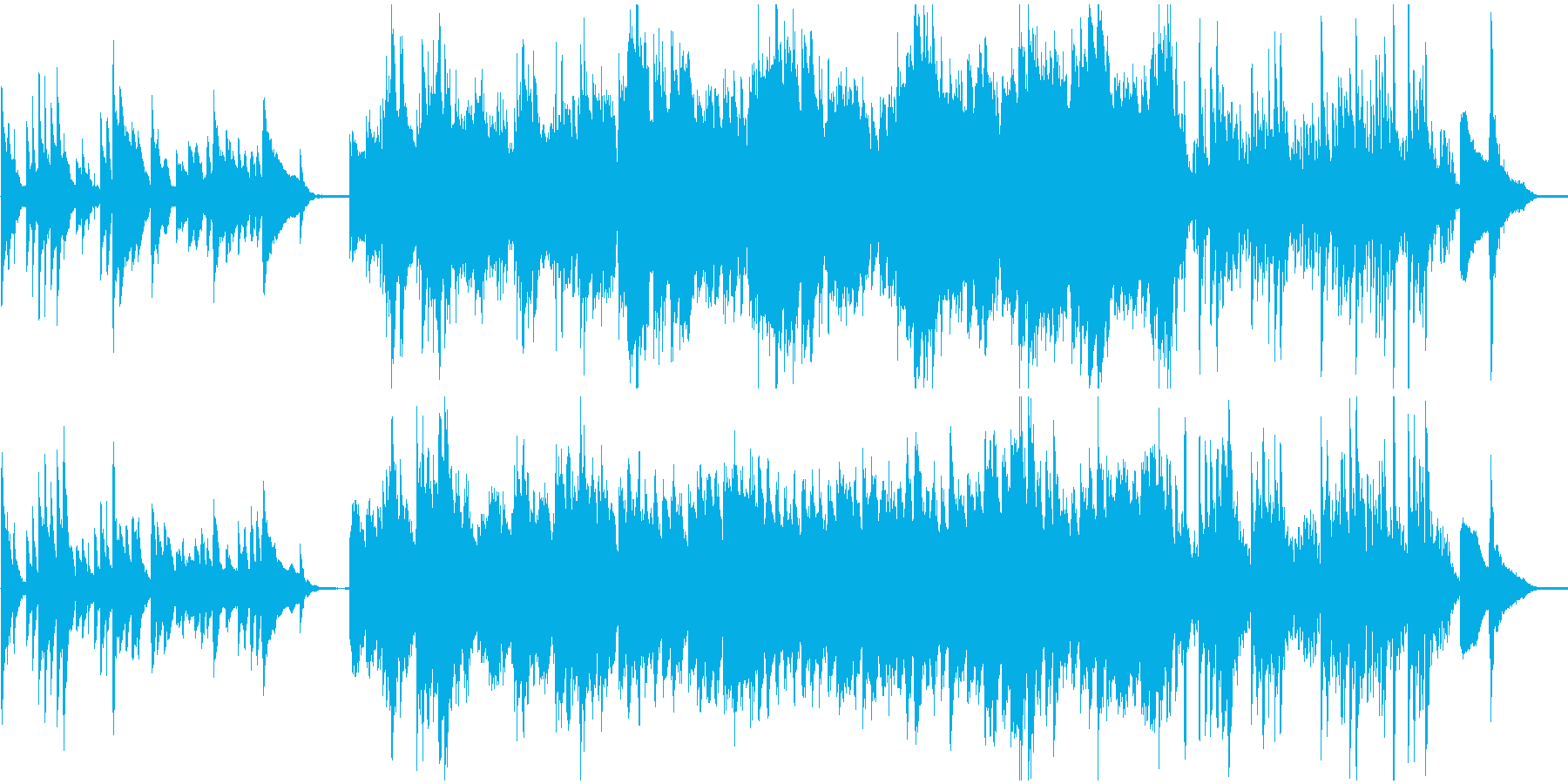 月/夜/ピアノソロ BGMの再生済みの波形