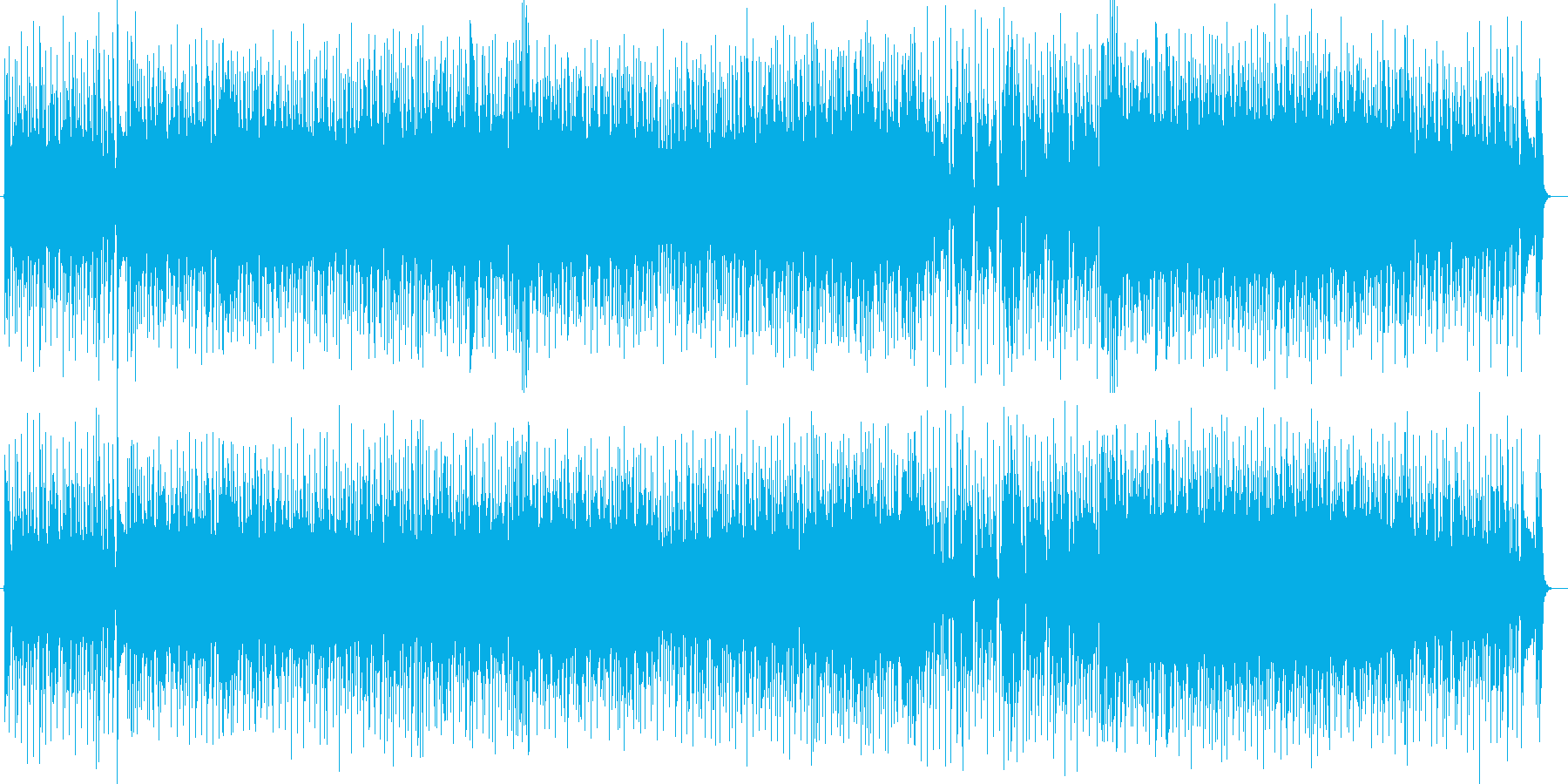 エレキギターの伴奏リフがかっこいいロックの再生済みの波形