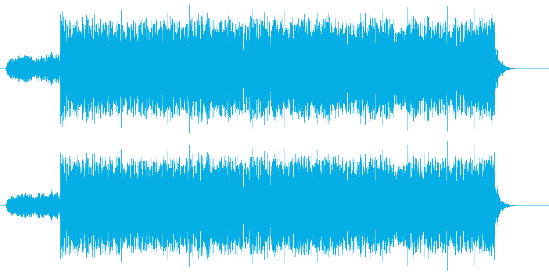 疾走感のある壮大な戦闘曲の再生済みの波形