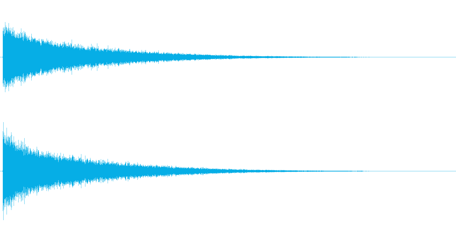 シャーンという高い音です。頭の中で強い…の再生済みの波形
