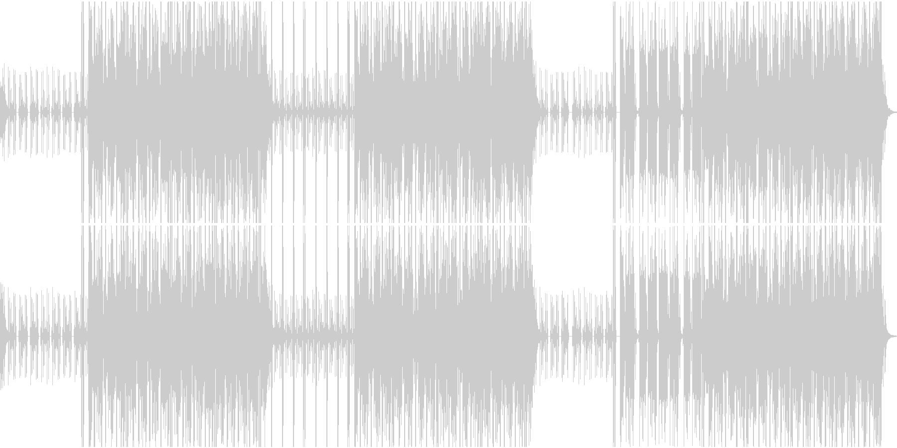 密林の中をイメージした曲の未再生の波形
