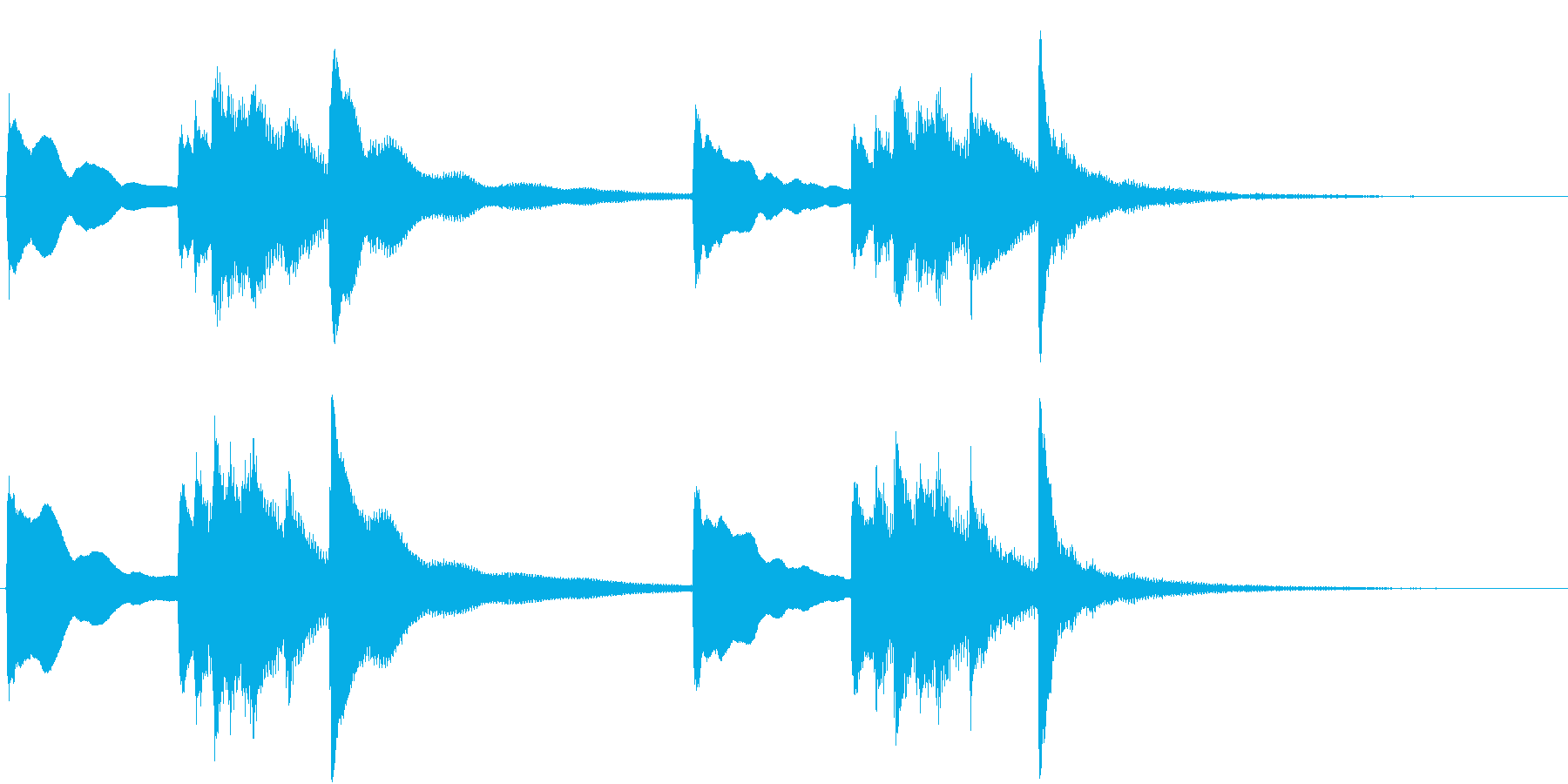 お正月の定番曲「春の海」から冒頭のフレ…の再生済みの波形