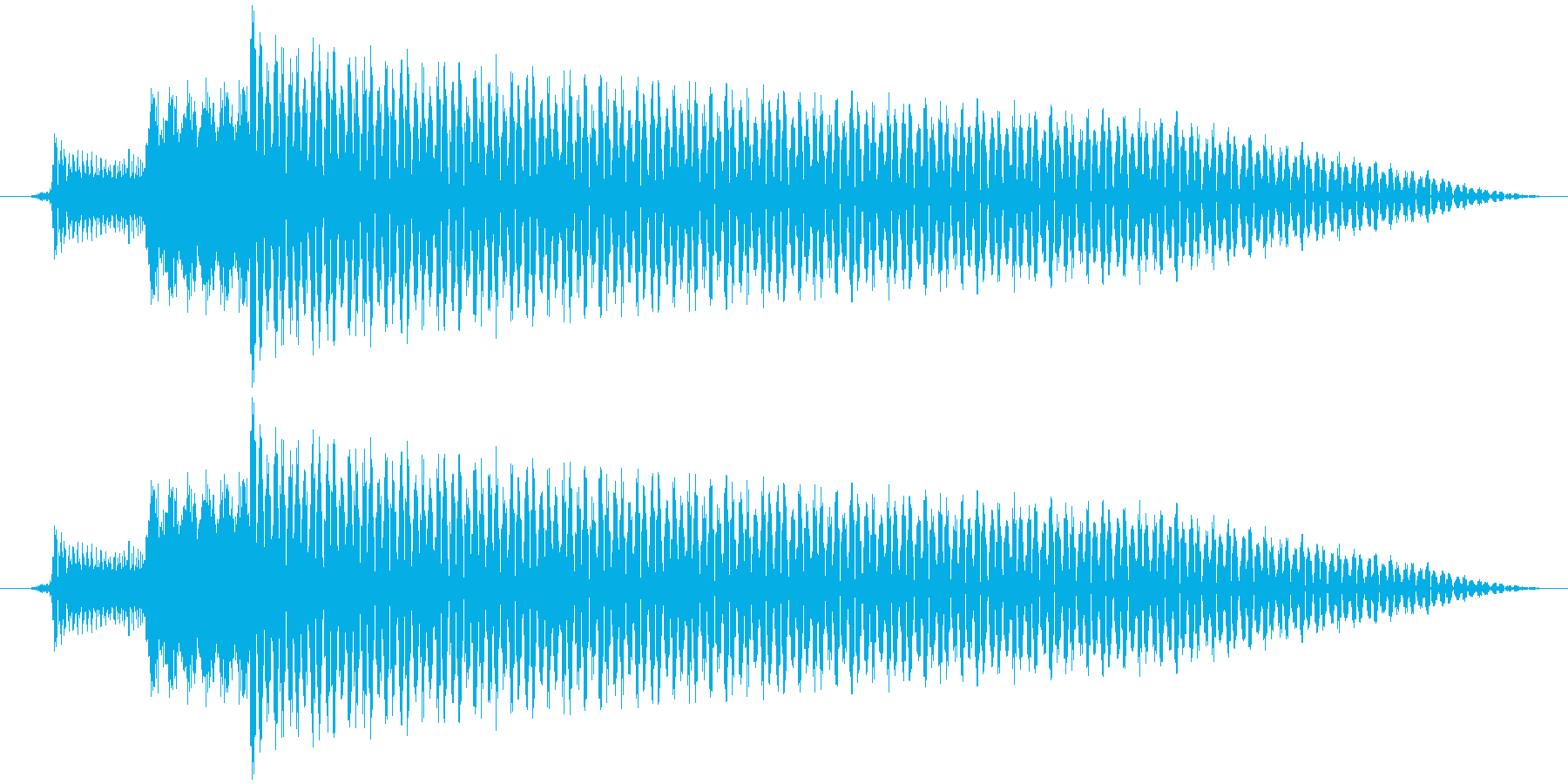 ベースの和音で穏やかな音色素材です。の再生済みの波形