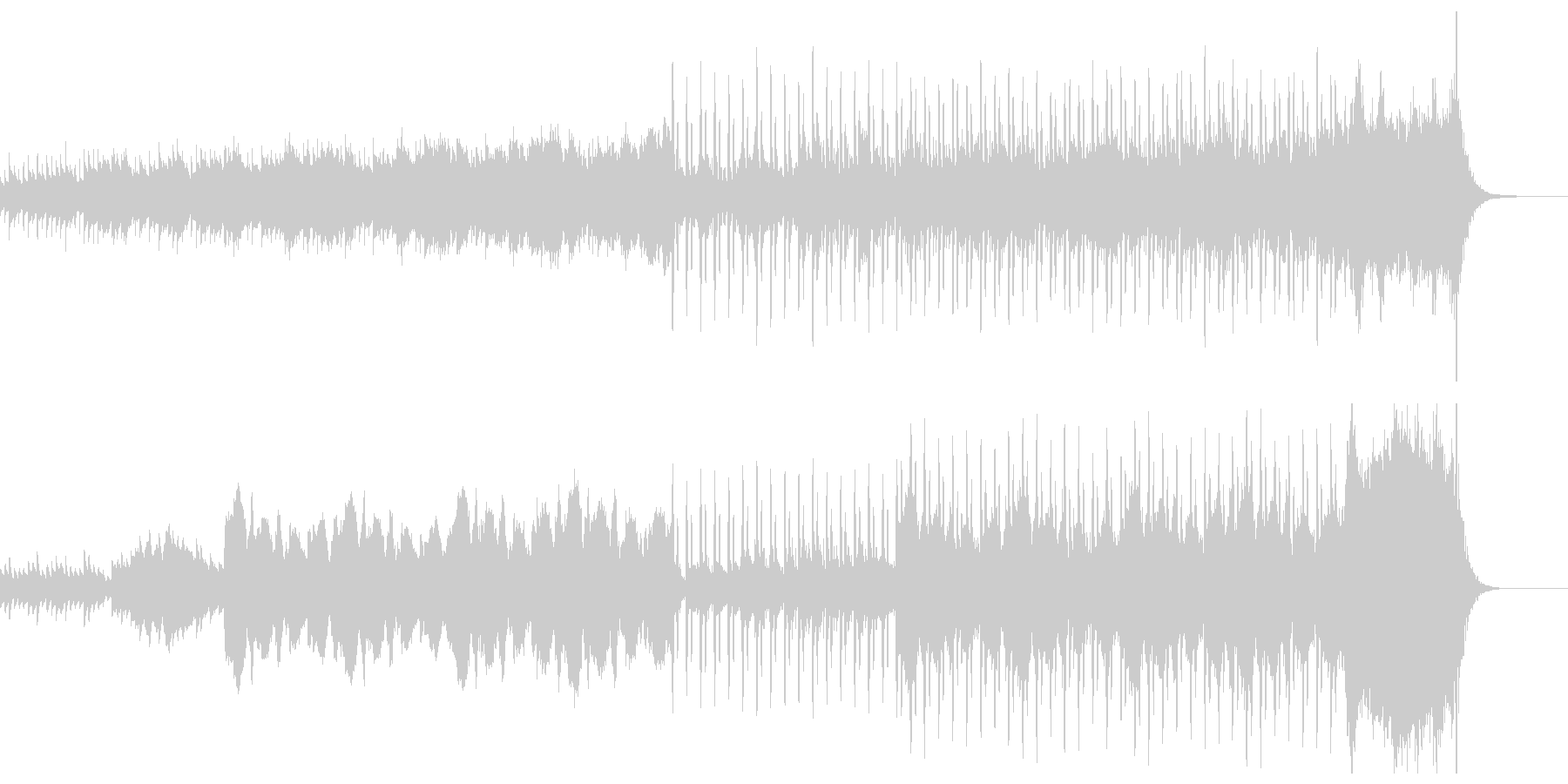 ハロウィン用BGM①怪しげなベルの未再生の波形