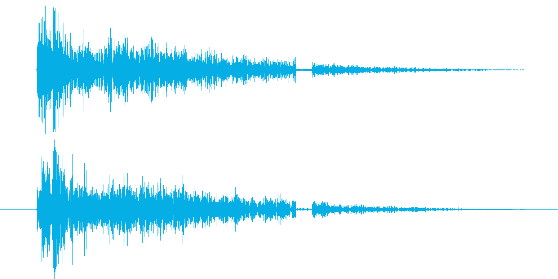 不思議な感じの電子音です。の再生済みの波形