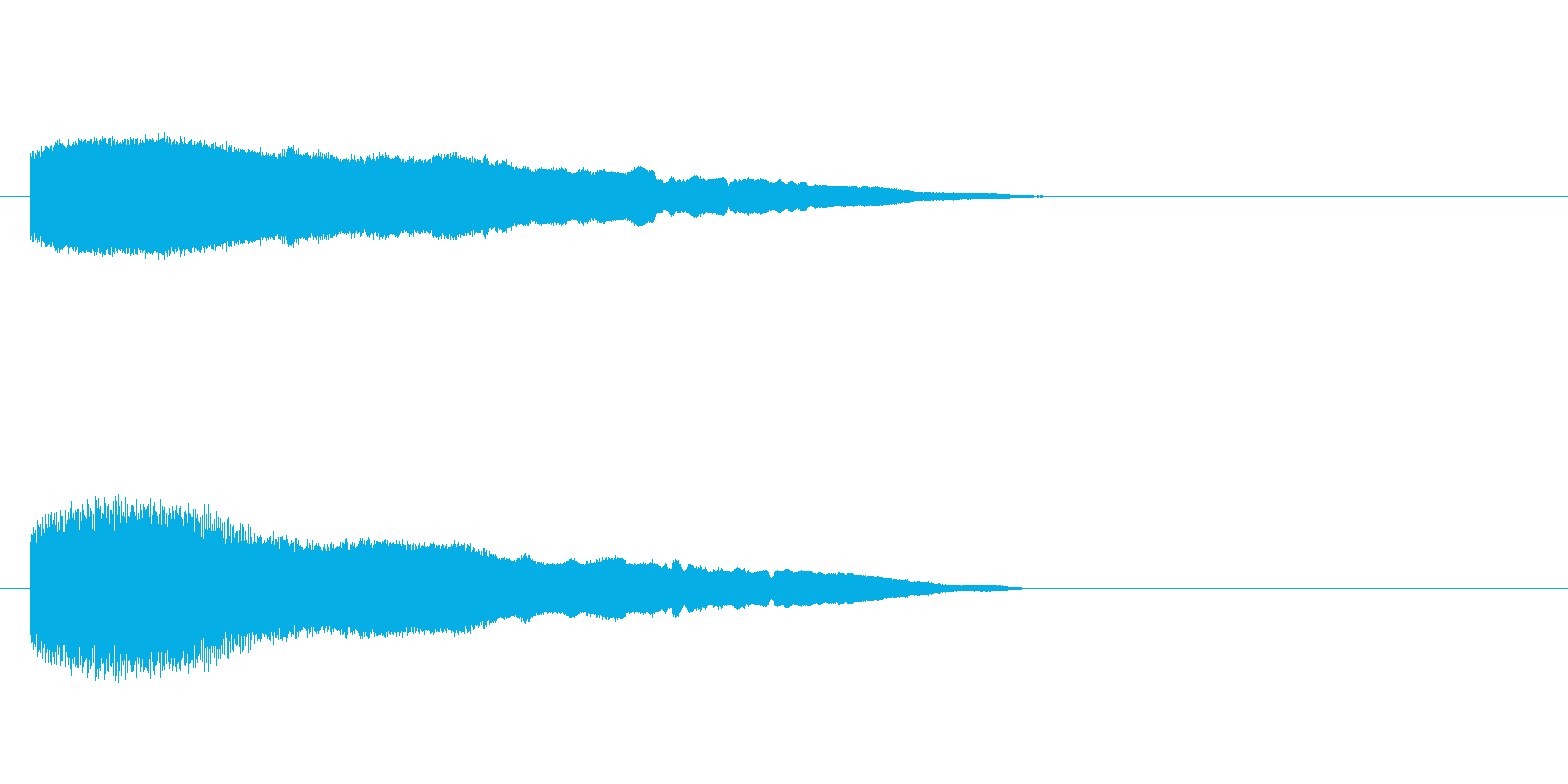 「ブーッ!」ふざけた鳥の鳴き声の擬音の再生済みの波形