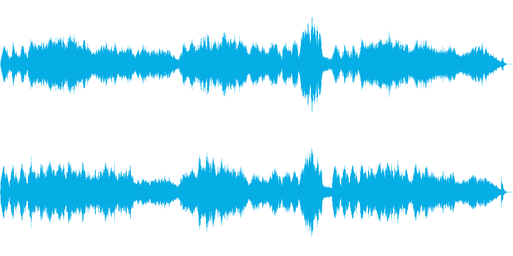もの悲しいストリングスの再生済みの波形