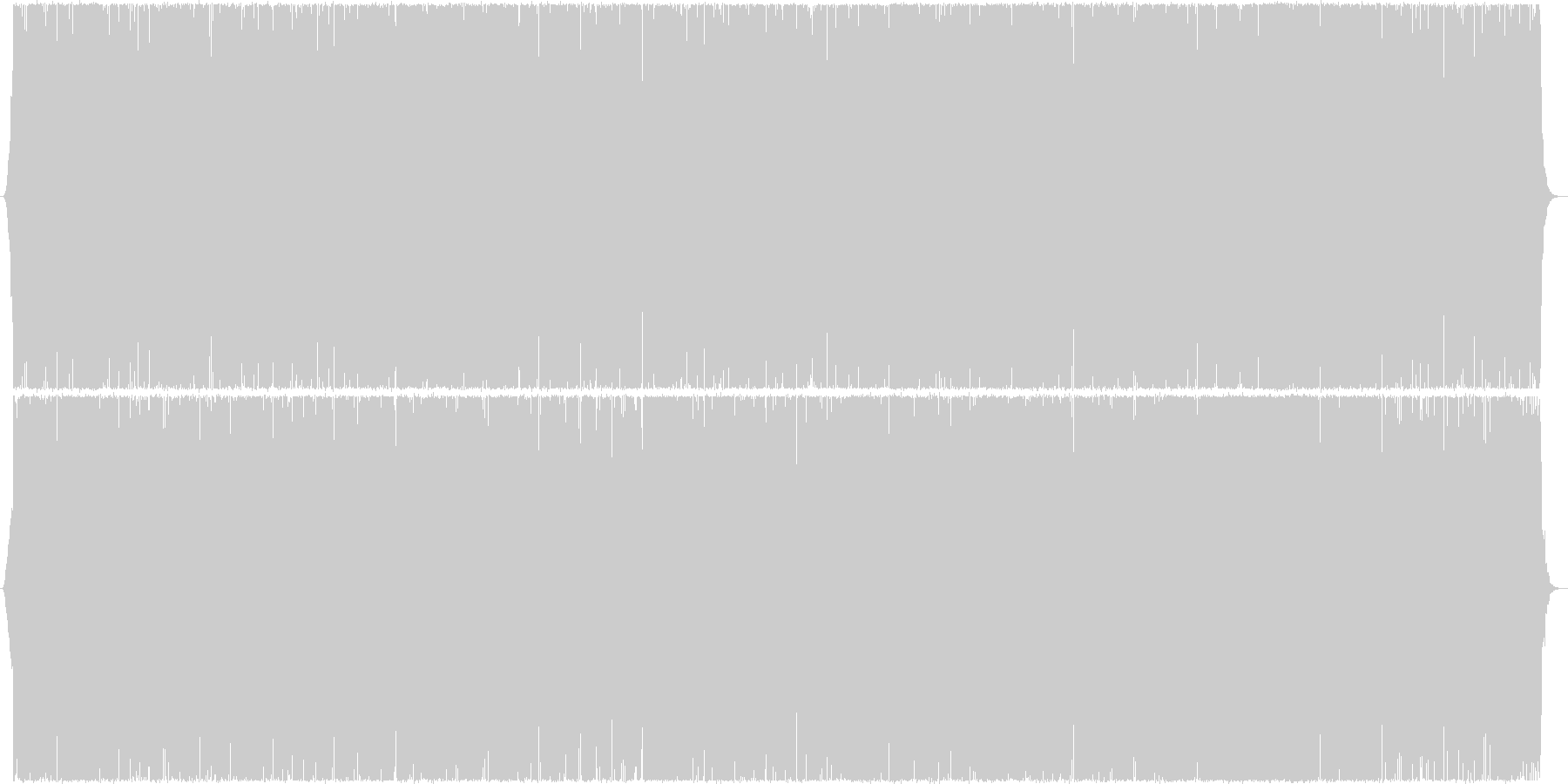 疾走感のあるロックなギターインストの未再生の波形
