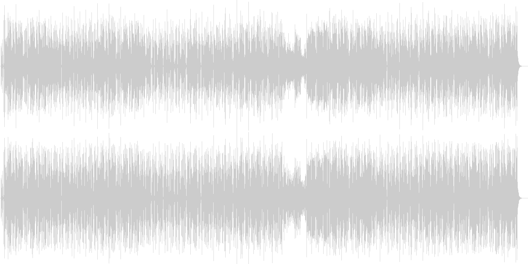 ちょっぴりおとぼけ系のコミカル曲の未再生の波形