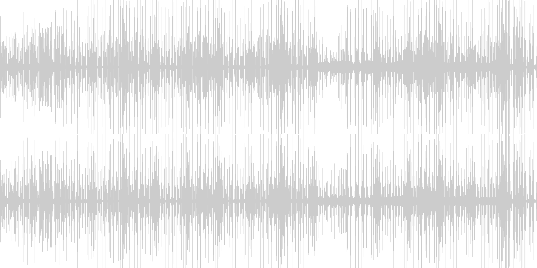 科学番組をイメージした静かな曲の未再生の波形