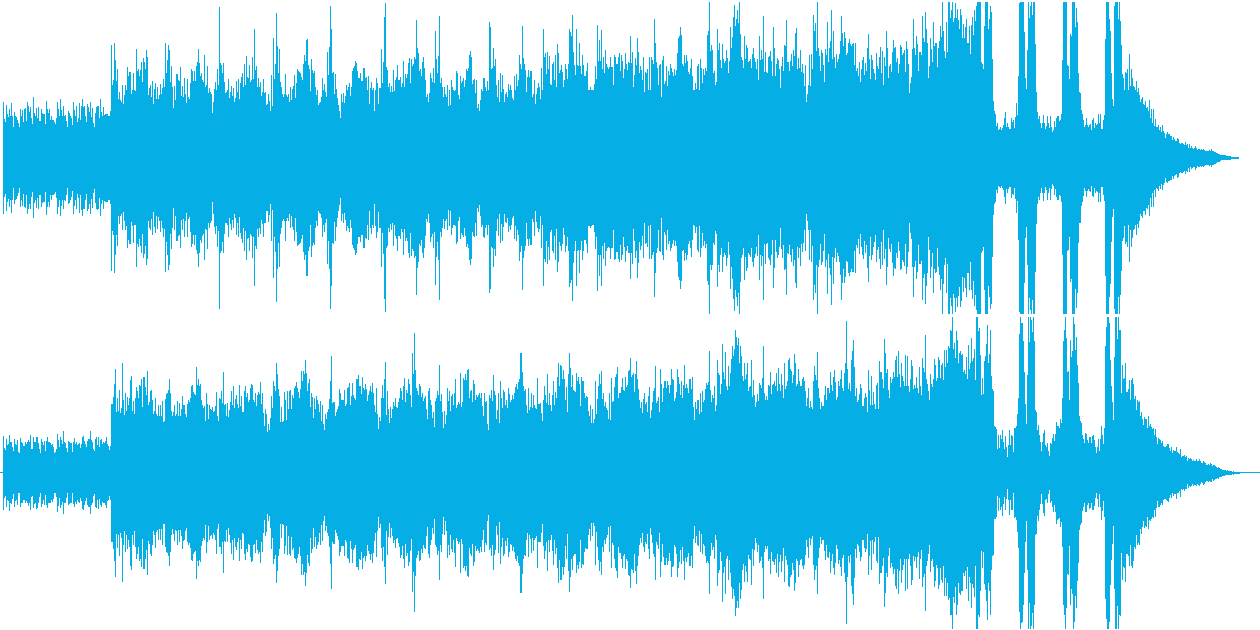 切迫の再生済みの波形