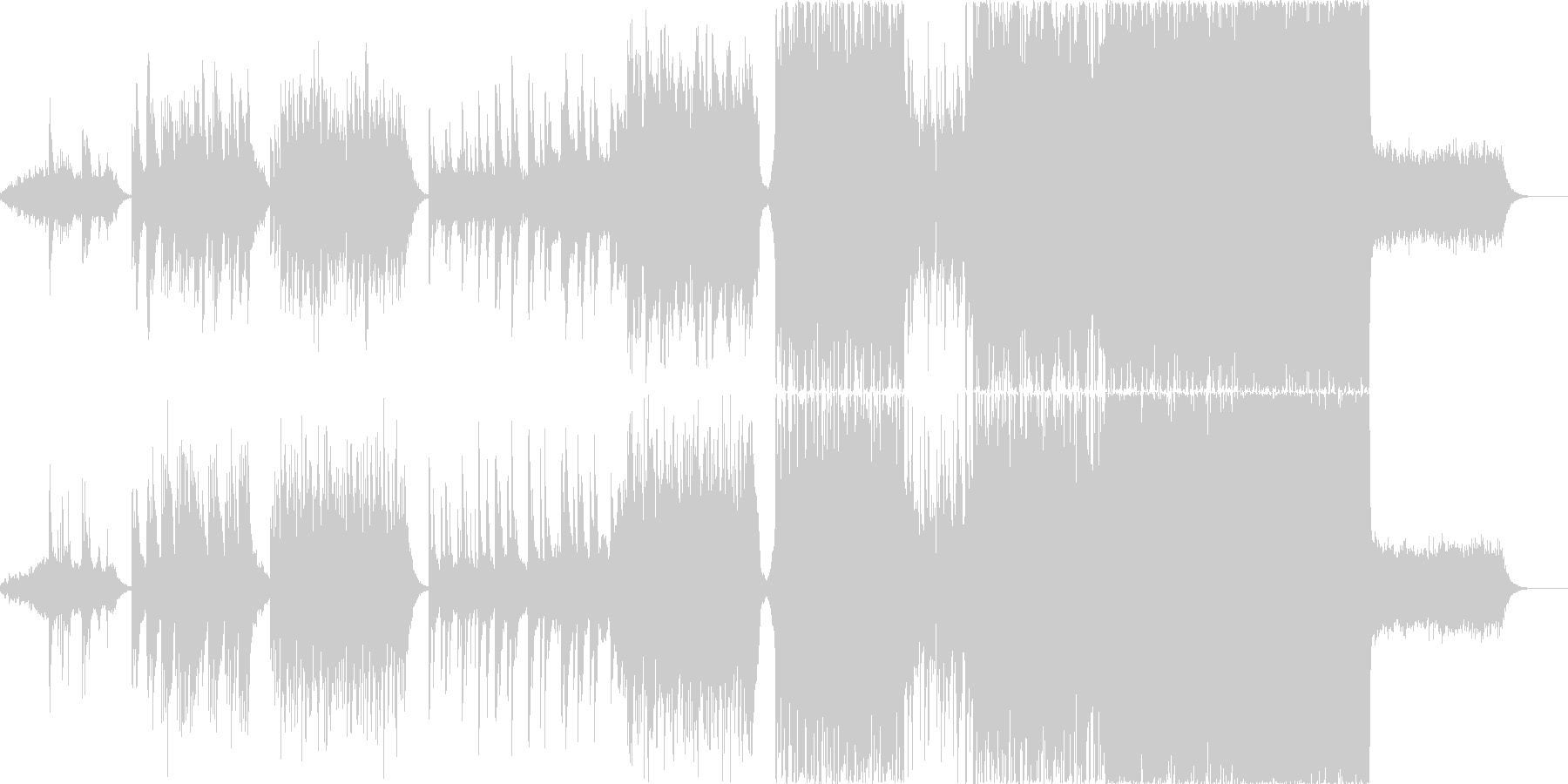 感動的なシーンを想定した楽曲ですの未再生の波形