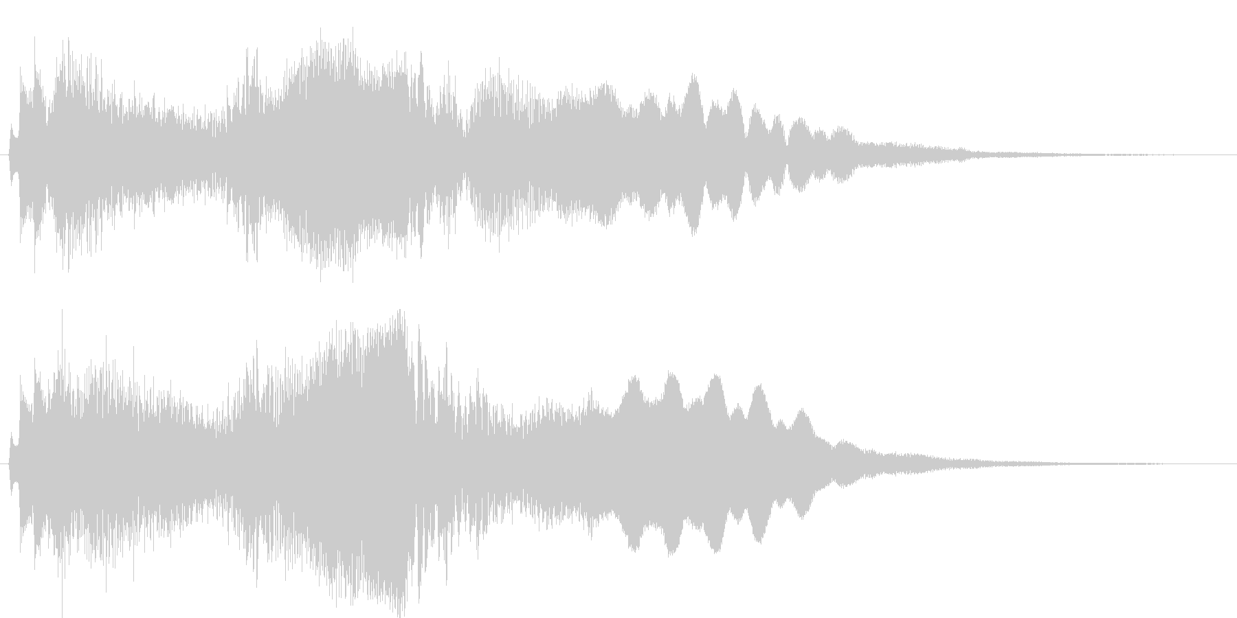 短めのシーンを演出する音です。の未再生の波形