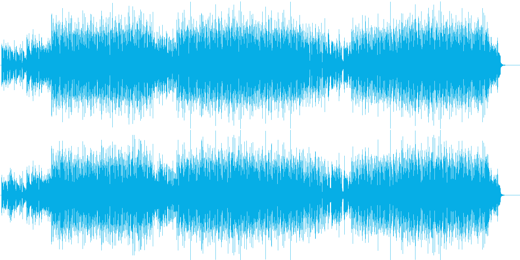 ラウンジBGMの再生済みの波形