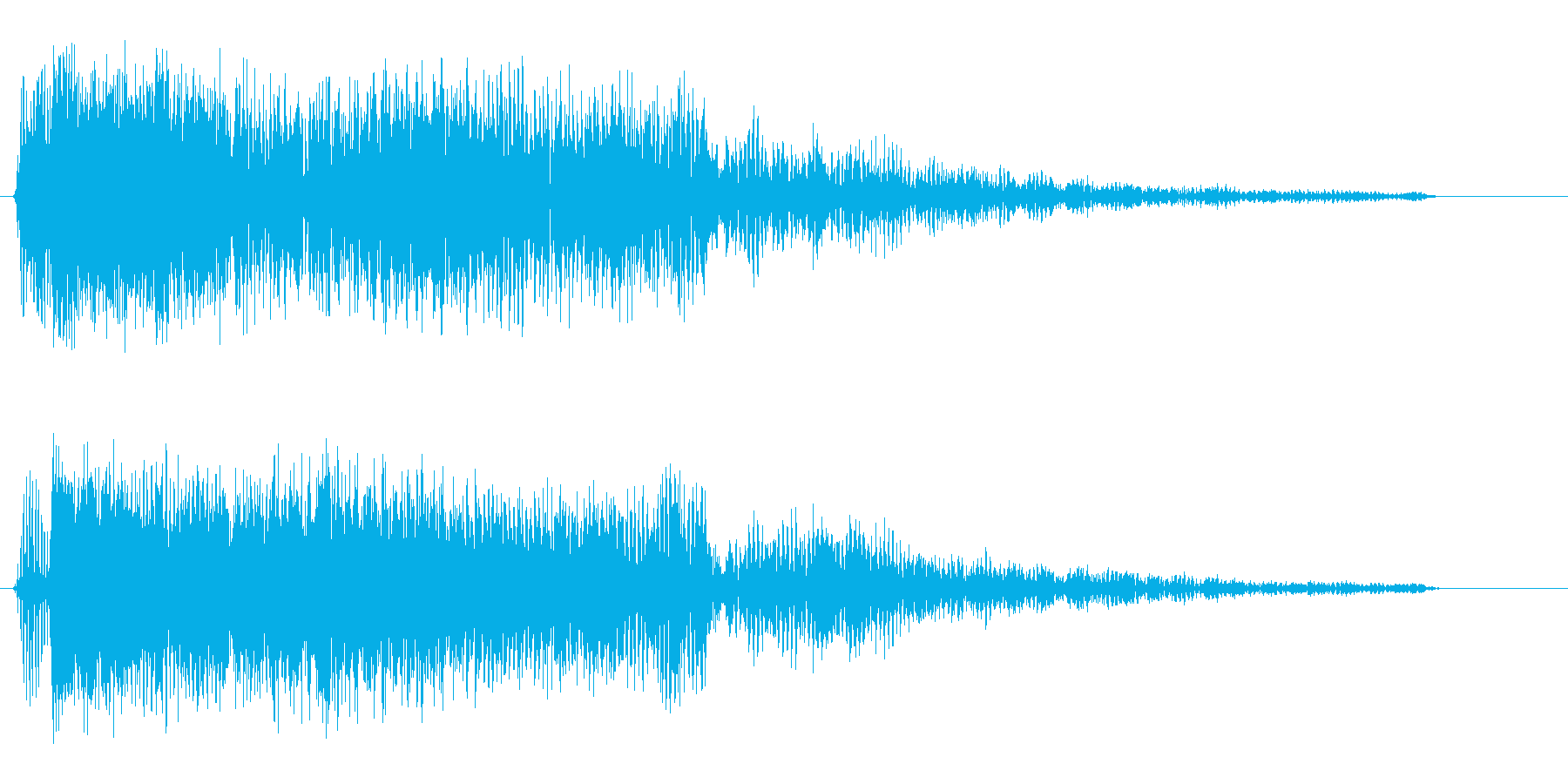 プワァァ〜(楽器系の音)の再生済みの波形