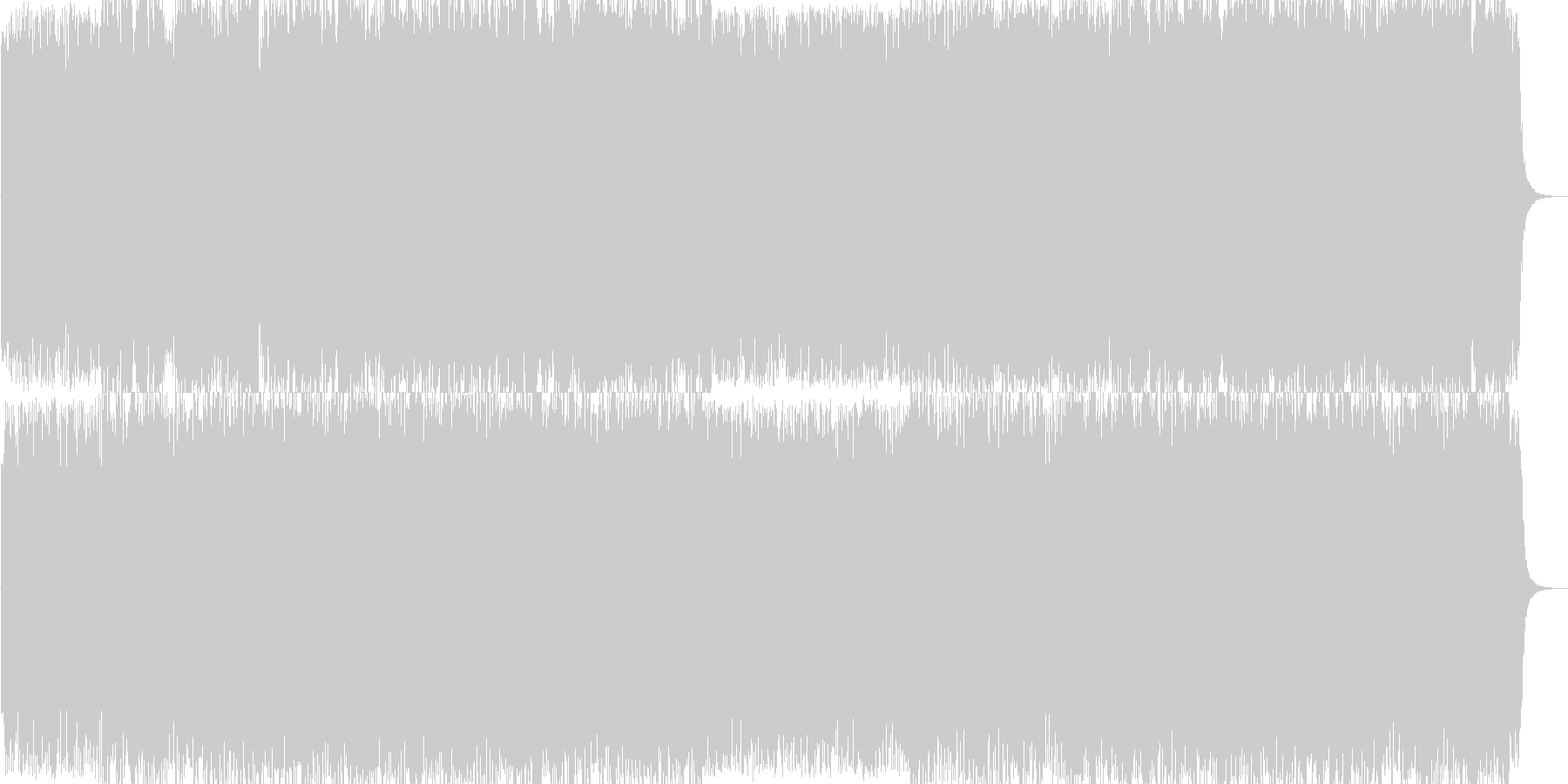 オリジナルのサイエンス系BGMの未再生の波形