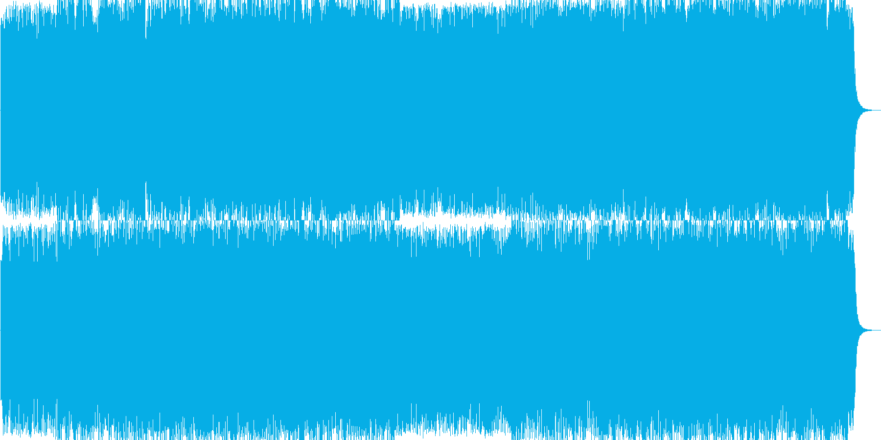 オリジナルのサイエンス系BGMの再生済みの波形