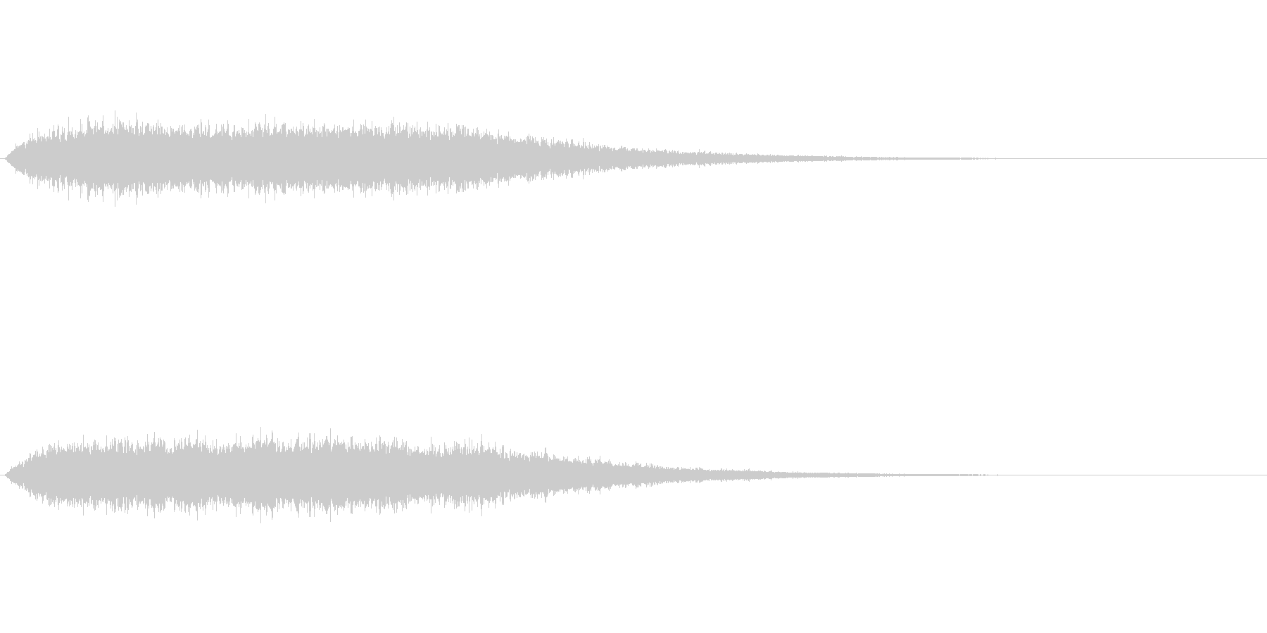 光に包まれたような神秘的な音ですの未再生の波形
