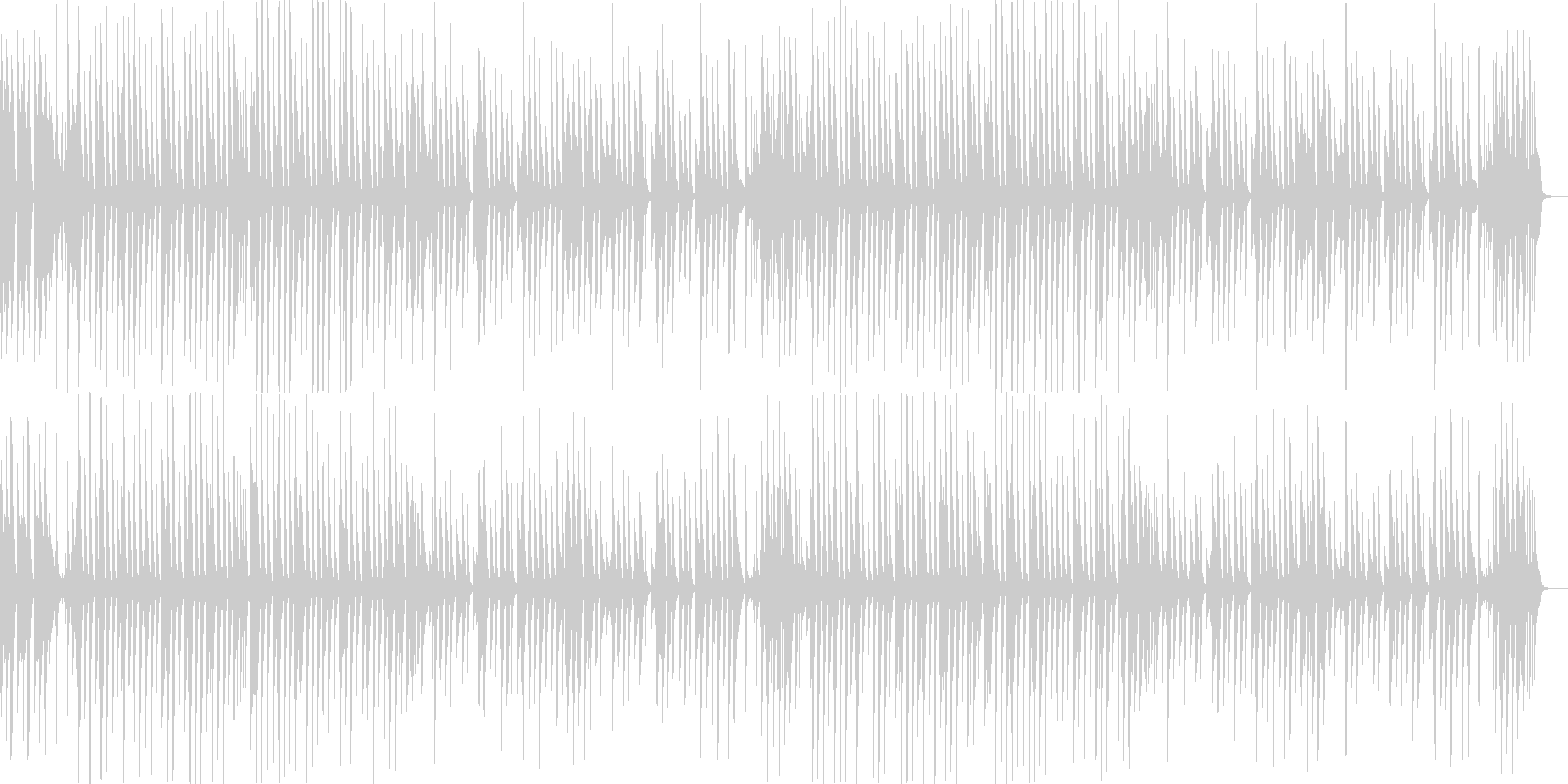 日常系/ほのぼの系 シンプルなピアノ曲の未再生の波形