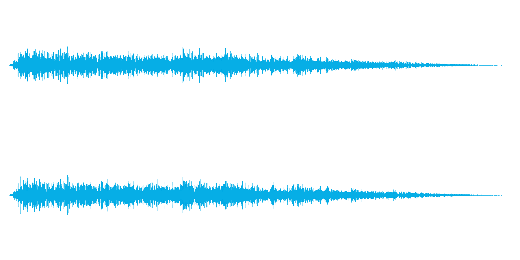 がしゃーん。大きなものが壊される破壊音…の再生済みの波形