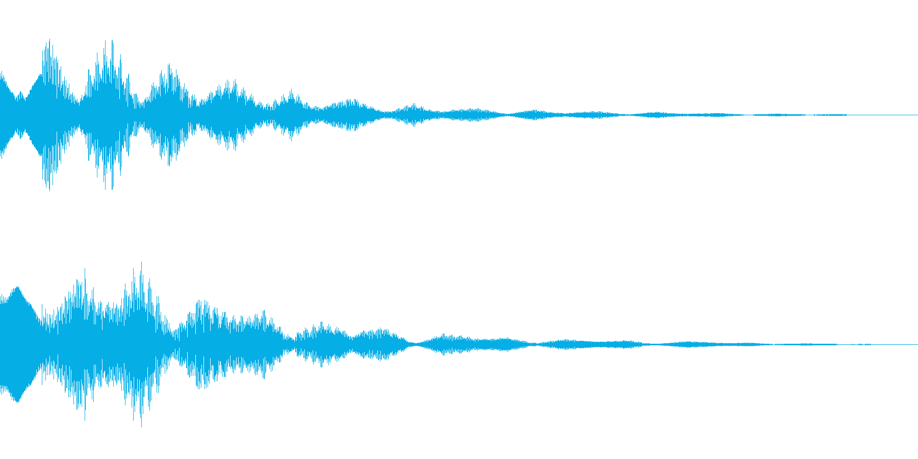 サスペンスっぽい怪しい単音のエレピ音の再生済みの波形