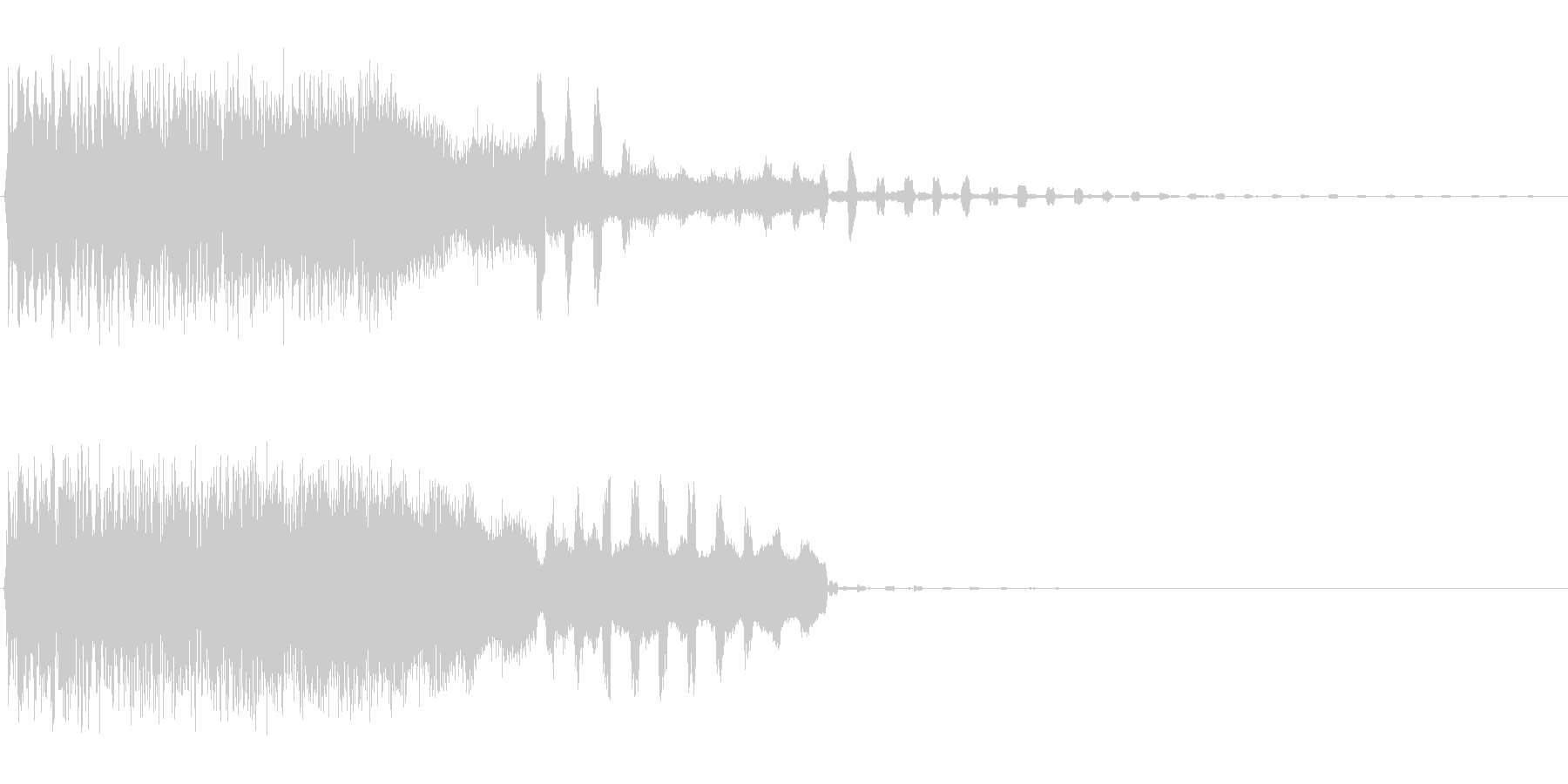 ブルルンカラカラ(高い2種類の効果音)の未再生の波形
