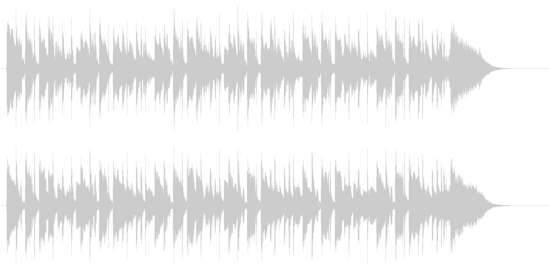 和やかで明るいリラクゼーション音楽の未再生の波形