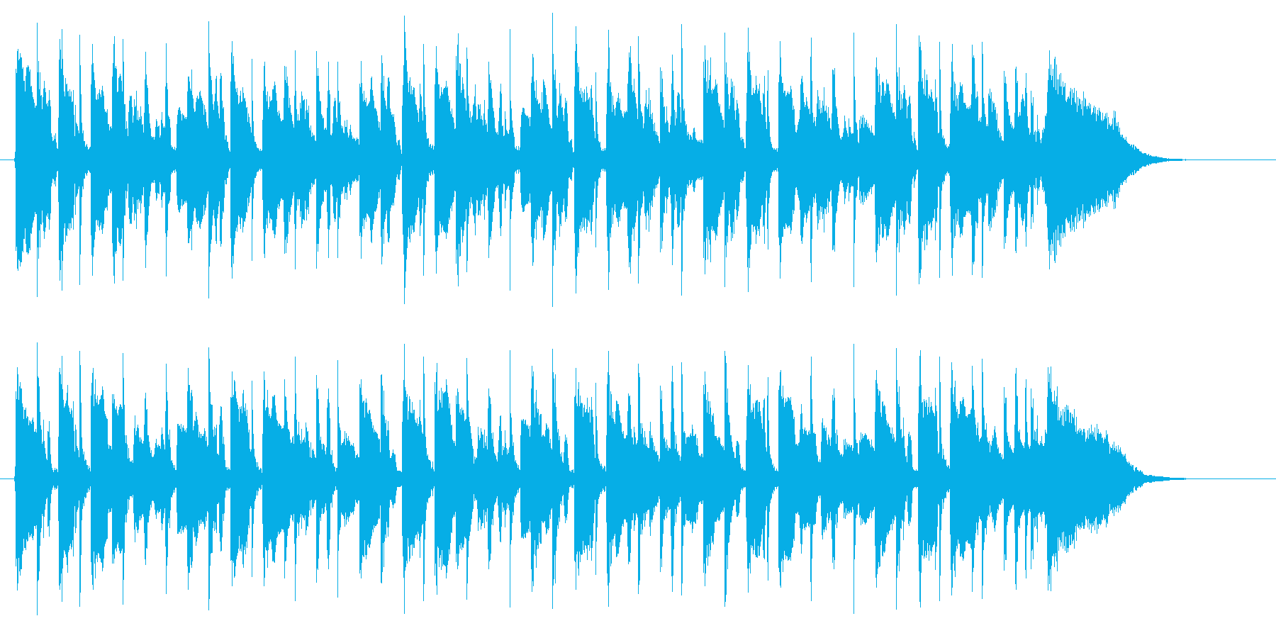和やかで明るいリラクゼーション音楽の再生済みの波形