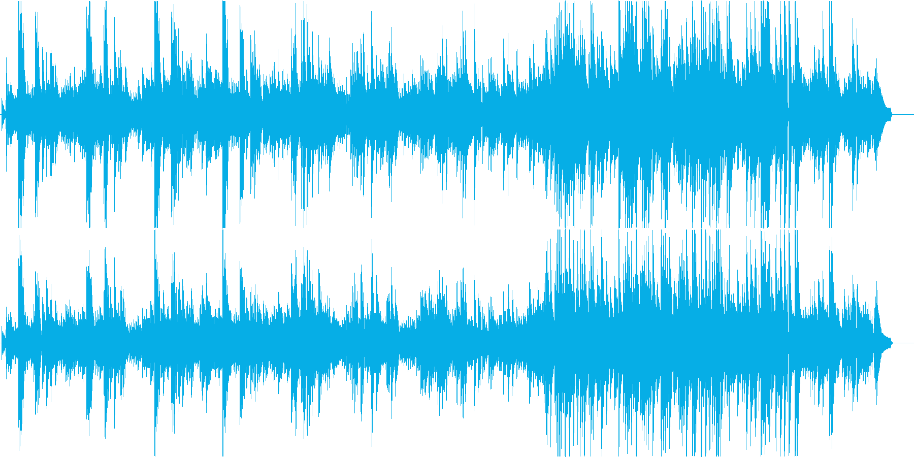 せつない新緑のシーズンのピアノ生演奏ですの再生済みの波形