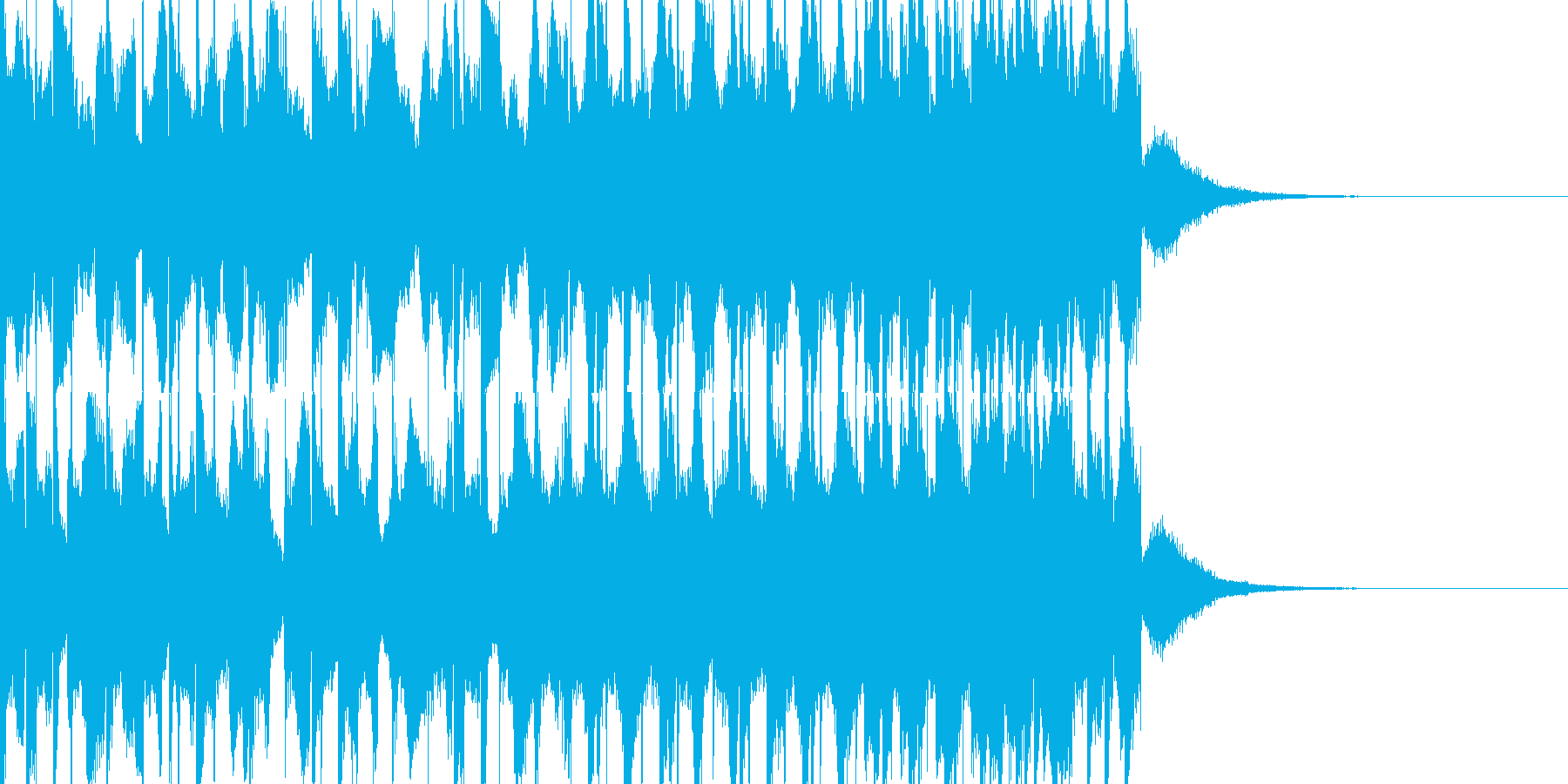 EDMシンセ&ドラムロールビルドアップの再生済みの波形
