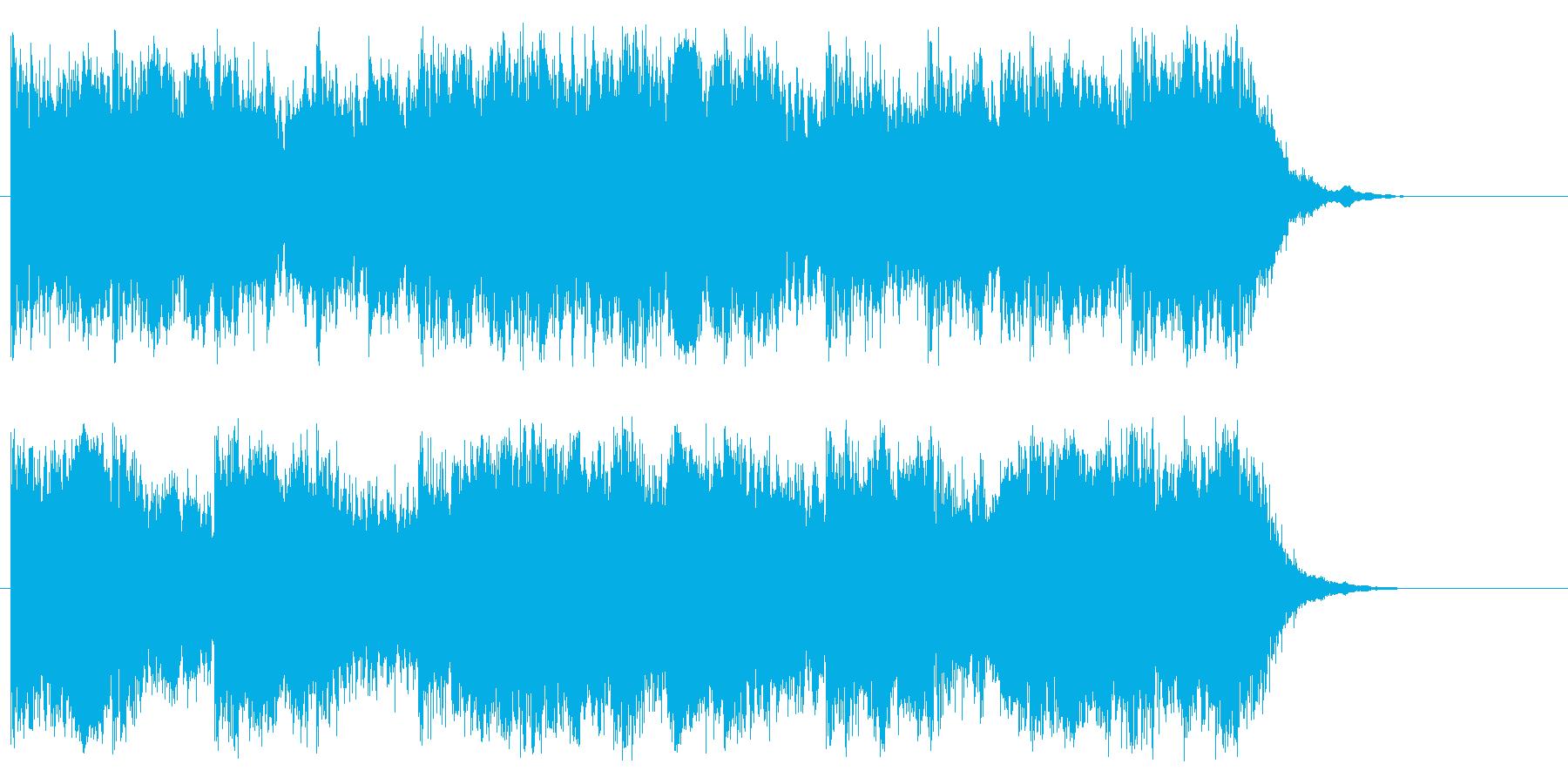 壮大でスピード感があるピアノ・オケ曲の再生済みの波形