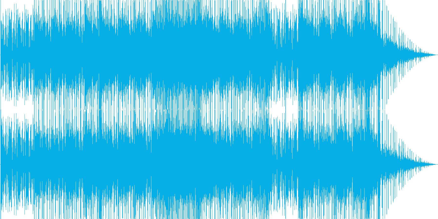 ルーズな雰囲気のロックの再生済みの波形