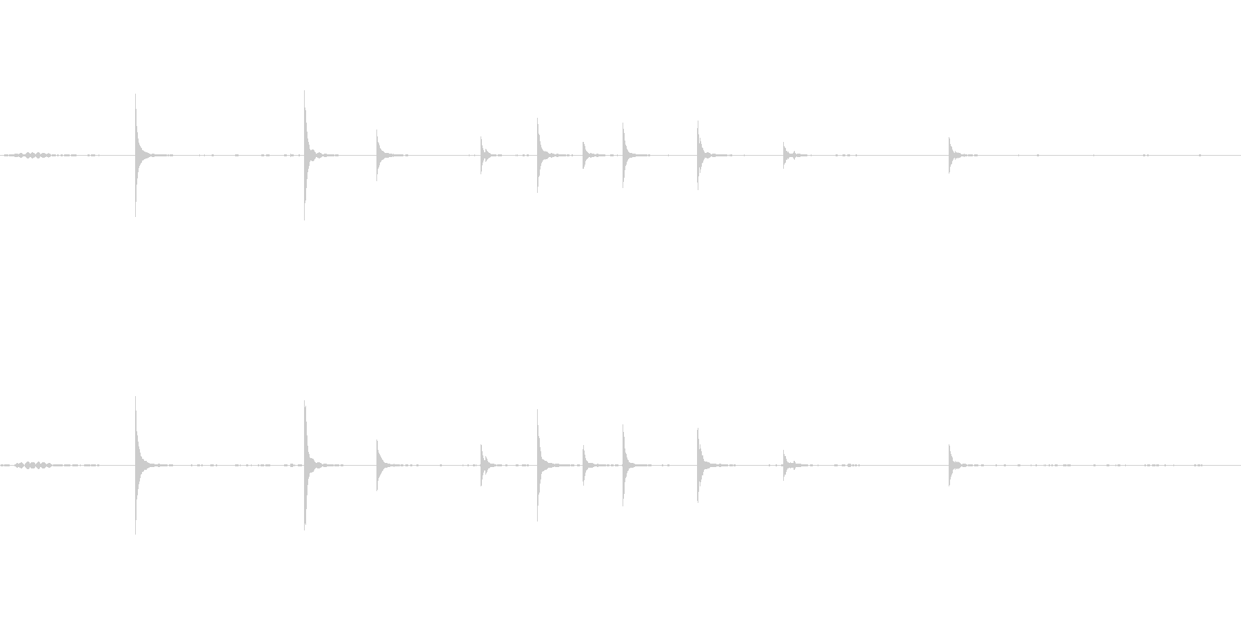 チリリン音が普通の風鈴と違いますの未再生の波形