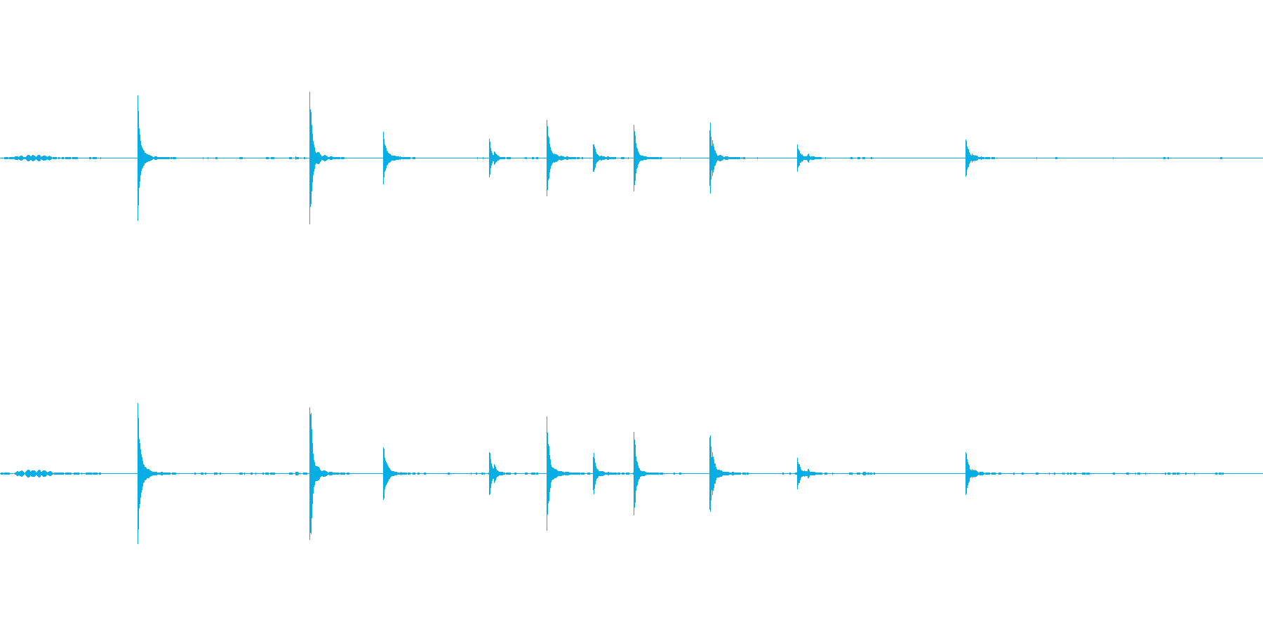 チリリン音が普通の風鈴と違いますの再生済みの波形