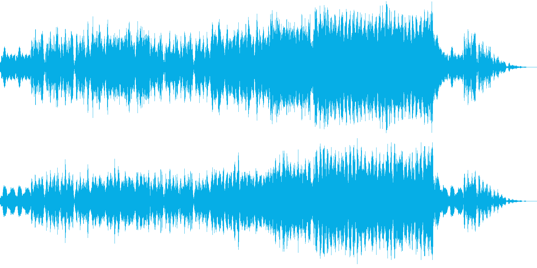 しっとりとした悲しい楽曲2の再生済みの波形