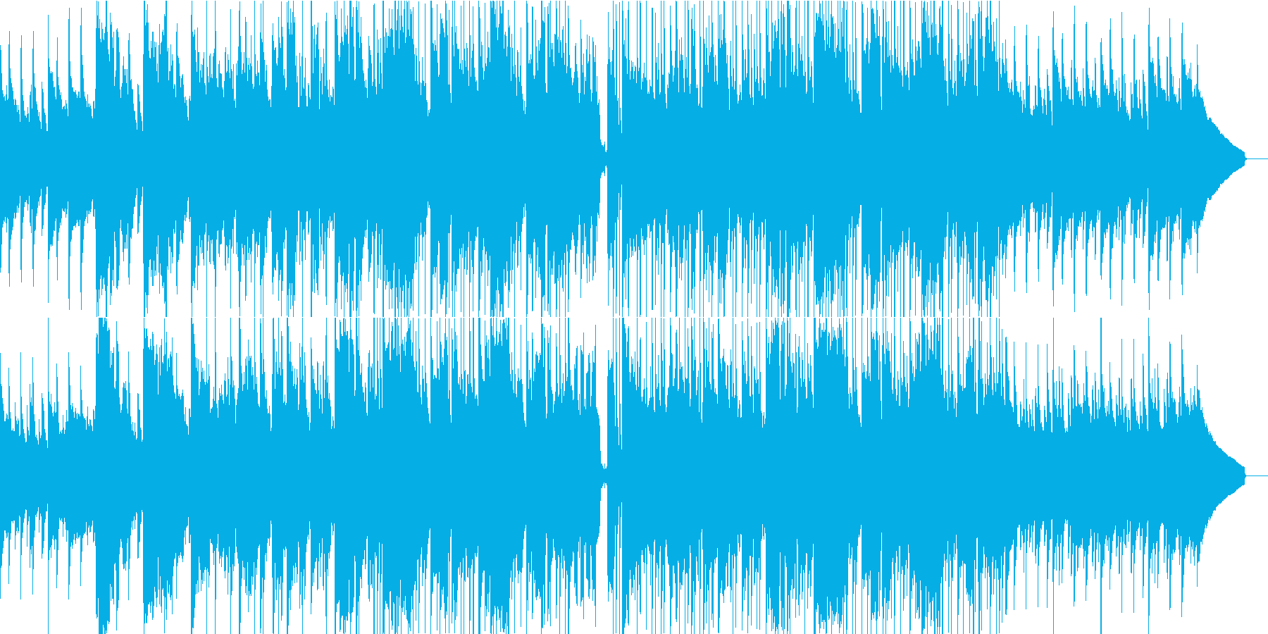 さわやかな陽だまりをイメージした楽曲の再生済みの波形