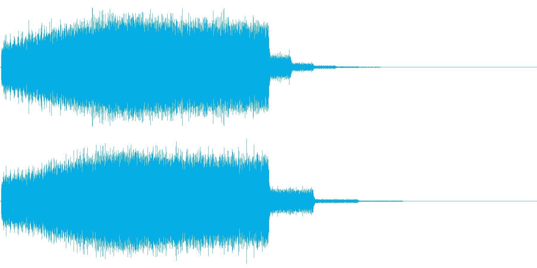 魔法などのエネルギーをチャージする音の再生済みの波形