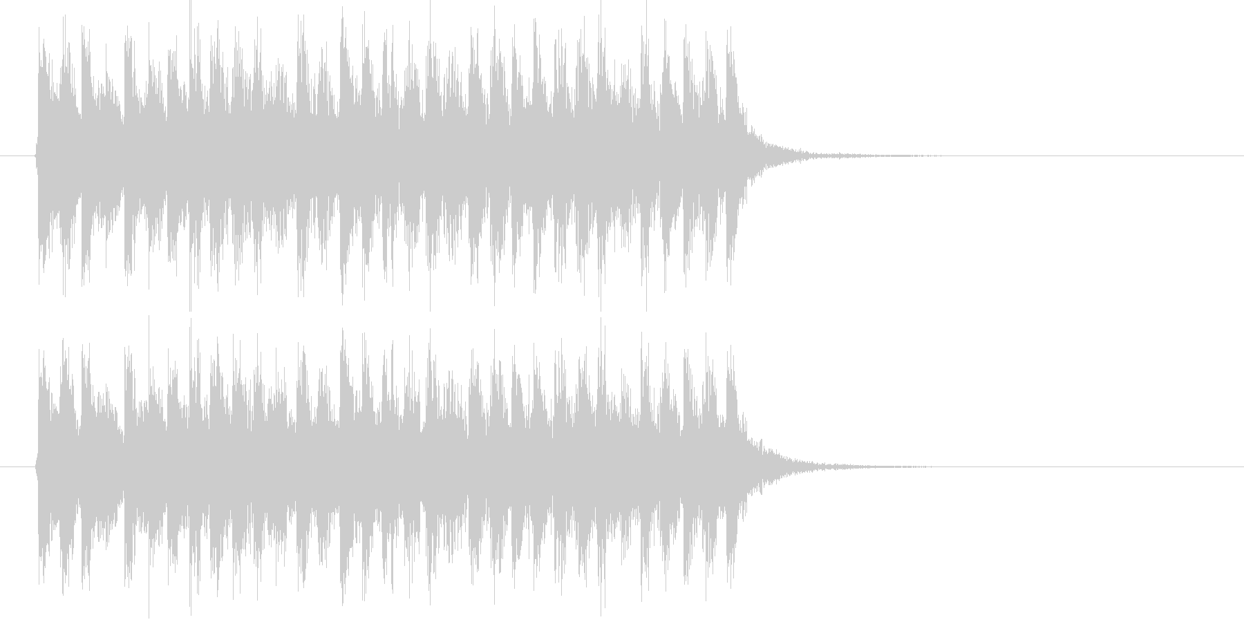 疾走感のある楽しい音楽の未再生の波形