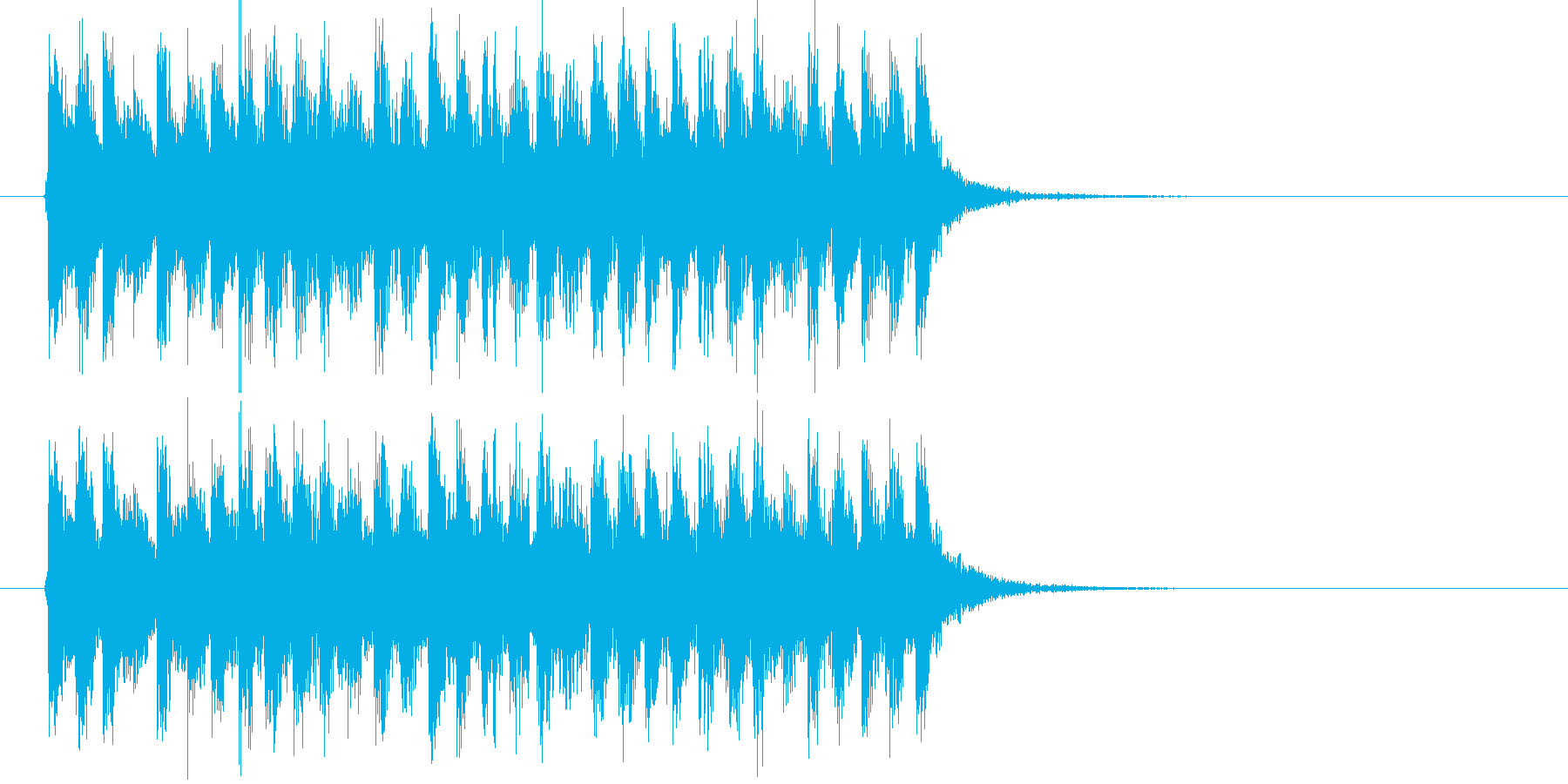 疾走感のある楽しい音楽の再生済みの波形