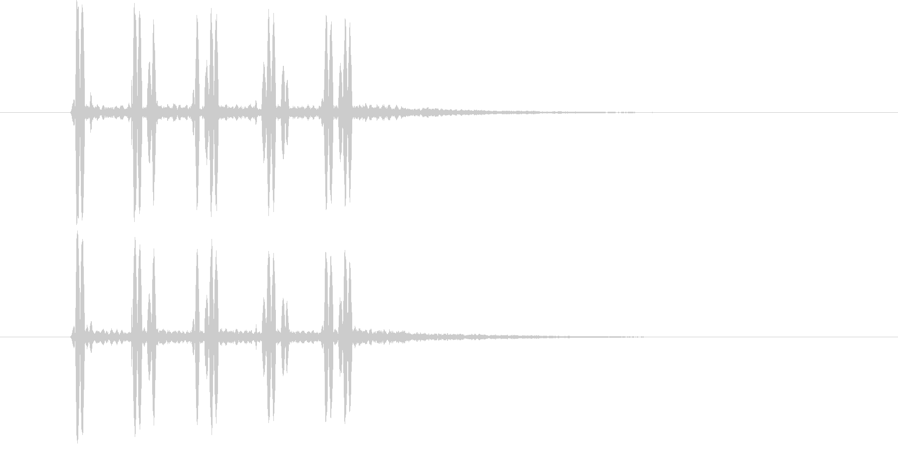 近未来SFボタン音ビープ音クリック音の未再生の波形