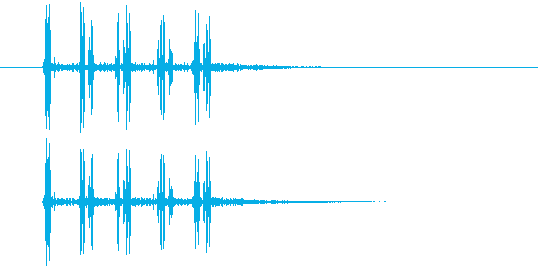 近未来SFボタン音ビープ音クリック音の再生済みの波形