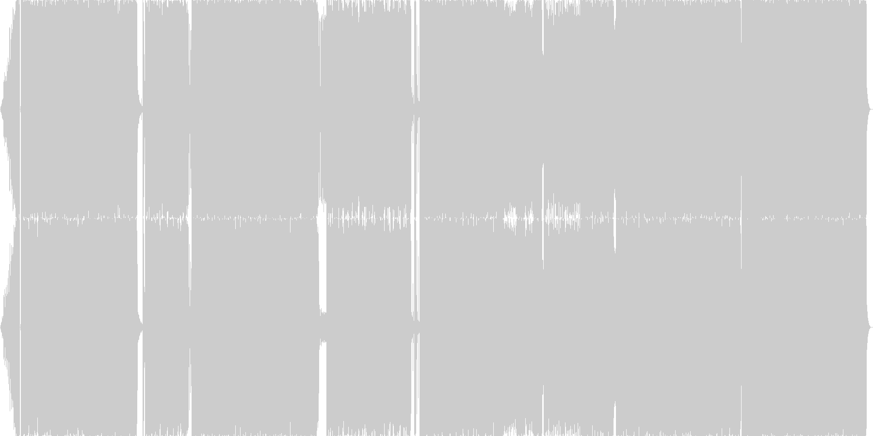 エモーショナルで疾走感のあるバンド曲の未再生の波形