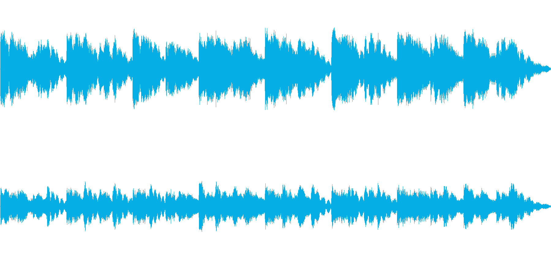 不協和音的な響き、チャイムの再生済みの波形
