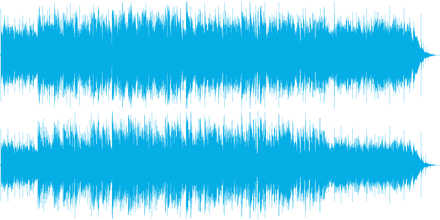 落ち着いたギターの旋律、穏やかな曲の再生済みの波形