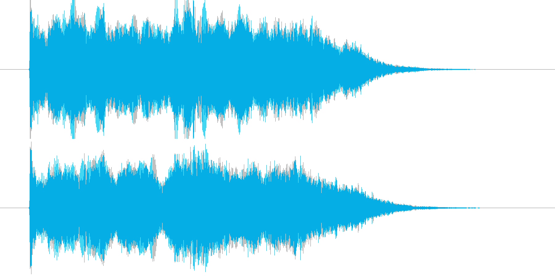 感動的なストリングポップスのジングル曲の再生済みの波形